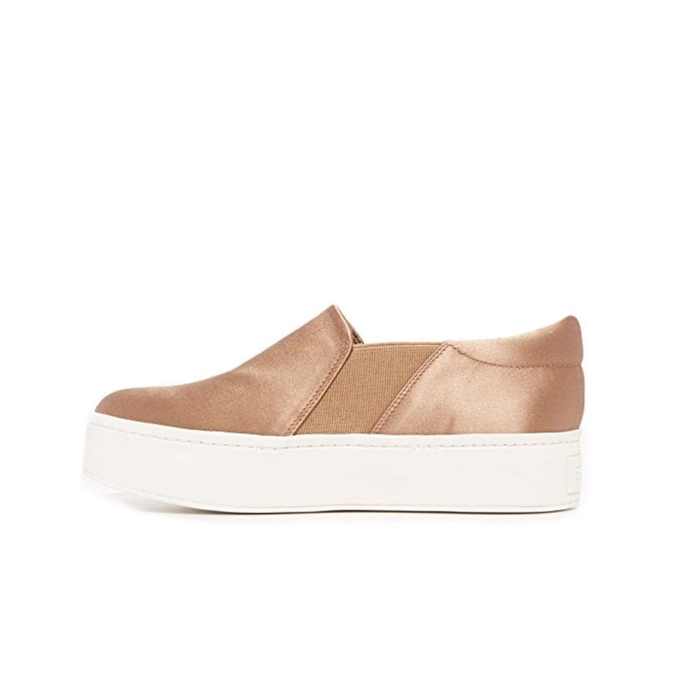 Vince Warren Satin Platform Sneaker